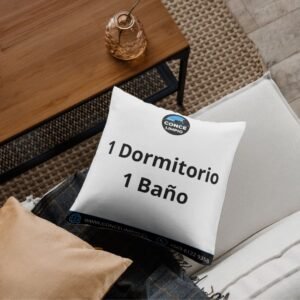 Cojín en un hogar que indica características de una propiedad para Aseo en Casa de 1 dormitorio