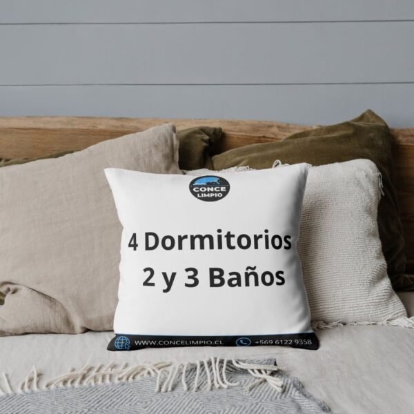 Servicio de limpieza profesional en departamento de 4 dormitorios en Concepción
